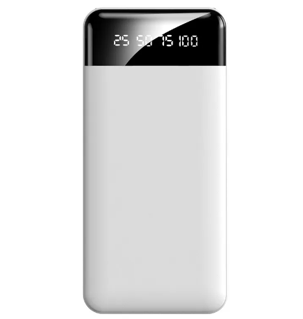 Ultra-Thin Portable Power Bank with Built-in Cable